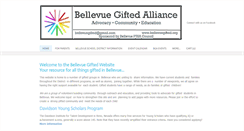 Desktop Screenshot of bellevuegifted.org